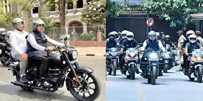 ഇന്ധന ചെലവ് കുറയ്ക്കണമെന്ന്  പ്രധാനമന്ത്രി, ശിരസ്സാവഹിച്ച് മഹാരാഷ്ട്ര മുഖ്യമന്ത്രി ; വാഹനവ്യൂഹം ഒഴിവാക്കി റോയൽ എൻഫീൽഡ് ക്ലാസിക് 350 -ൽ ഫഡ്‌നാവിസിന്റെ യാത്ര; സുരക്ഷാ സംഘം പിന്തുടർന്നത്  പൾസർ ബൈക്കുകളിൽ