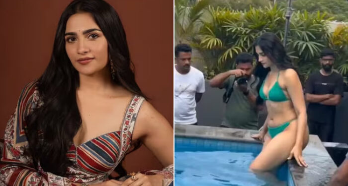 ബിക്കിനി ധരിച്ച് സ്വിമ്മിംഗ് പൂളിൽ ഫോട്ടോഷൂട്ട്, നടി രുക്മിണി വസന്തിന്റെ വ്യാജ ചിത്രങ്ങള്‍ വൈറലായത് നിമിഷങ്ങള്‍ക്കുള്ളില്‍, പിന്നാലെ നിയമനടപടിയുമായി നടി