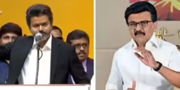 ഞങ്ങള്‍ കോവിഡ് അടക്കമുള്ള ദുരന്തം നേരിട്ടവരാണ്, ആവശ്യത്തിന് പണം ഖജനാവിലുണ്ട്, ജനങ്ങള്‍ക്ക് കൊടുത്ത വാഗ്ദാനങ്ങള്‍ പാലിക്കാന്‍ ശ്രമിക്ക്, അല്ലാതെ കുറ്റപ്പെടുത്തുകയല്ല വേണ്ടത്, വിജയിക്കെതിരെ സ്റ്റാലിന്‍