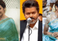 ‘The love is always louder‘; വിജയ് മുഖ്യമന്ത്രിയായി സത്യപ്രതിജ്ഞ ചെയ്തതിനു പിന്നാലെ തൃഷയുടെ പോസ്റ്റ്; കൂടെ ചടങ്ങിലണിഞ്ഞ അതേ നീല സാരിയിലുള്ള ചിത്രങ്ങളും