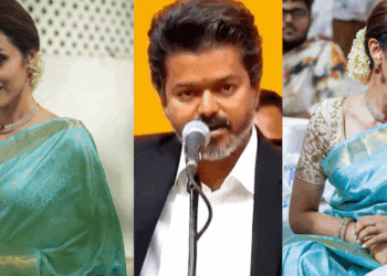 ‘The love is always louder‘; വിജയ് മുഖ്യമന്ത്രിയായി സത്യപ്രതിജ്ഞ ചെയ്തതിനു പിന്നാലെ തൃഷയുടെ പോസ്റ്റ്; കൂടെ ചടങ്ങിലണിഞ്ഞ അതേ നീല സാരിയിലുള്ള ചിത്രങ്ങളും