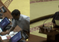 സത്യപ്രതിജ്ഞയ്ക്കായി നടുത്തളത്തിലിറങ്ങിയ വിമത എംഎൽഎമാരെ യുഡിഎഫ് അം​ഗങ്ങൾ കരഘോഷത്തോടെ വരവേറ്റു; ​ഗോവിന്ദൻ വക പിണറായിയ്ക്ക് ഷേക്ക് ഹാൻഡ്; പ്രതിപക്ഷ നേതാവിനെ അഭിവാദ്യം ചെയ്ത് കുഞ്ഞിക്കൃഷ്ണനും