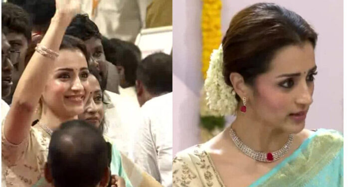 “പ്രതീക്ഷയോടെയാണ് മുന്നോട്ട് നോക്കുന്നത്”, വിജയിയുടെ സത്യപ്രതിഞ്ജ ചടങ്ങില്‍ തിളങ്ങി തൃഷ