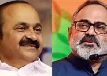 സത്യപ്രതിജ്ഞയിൽ പങ്കെടുക്കാനായി വി.ഡി. സതീശൻ ക്ഷണിച്ചു, ബിജെപി എംഎൽഎമാരും പ്രവർത്തകരും പങ്കെ‌ടുക്കും, മുഖ്യമന്ത്രിയായി തിരഞ്ഞെടുക്കപ്പെട്ട വി.ഡി. സതീശന് അഭിനന്ദനങ്ങൾ- രാജീവ് ചന്ദ്രശേഖർ