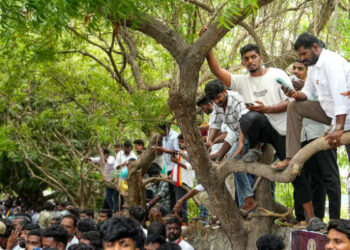 വളരെയധികം സന്തോഷത്തോടെയാണ് വന്നത്, മകനോടു പോലും പറഞ്ഞിട്ടില്ല, പക്ഷേ ഇവിടെ ഒന്നുമില്ല, സഹിക്കാനാകുന്നില്ല, വിജയ്‌യുടെ സത്യപ്രതിജ്ഞ കാണാനെത്തി സങ്കടത്തോടെ മടങ്ങി ആരാധകര്‍