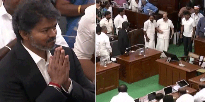 വിജയ്ക്ക് ഇരട്ടി മധുരം; ടിവികെ മുതിർന്ന നേതാവ് ജെ.സി.ഡി പ്രഭാകർ  സ്പീക്കർ; എം രവിശങ്കർ ഡെപ്യൂട്ടി സ്പീക്കർ;  പ്രതിപക്ഷ കക്ഷികളായ ഡി എം കെയും എ ഐ എ ഡി എം കെയും സ്ഥാനാർഥികളെ നിർത്തിയില്ല