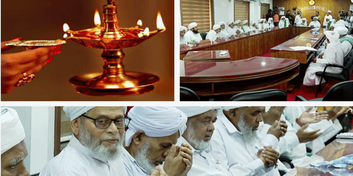‘മതവിശ്വാസികൾ ഇതര മതങ്ങളുടെ ആചാരങ്ങളിൽ നിന്ന് വിട്ടുനിൽക്കണം; അനിസ്ലാമിക ആചാരങ്ങൾ മുസ്ലിംങ്ങൾ വർജിക്കണം‘-നിലവിളക്ക് വിവാദത്തിൽ സമസ്തയുടെ പ്രതികരണം