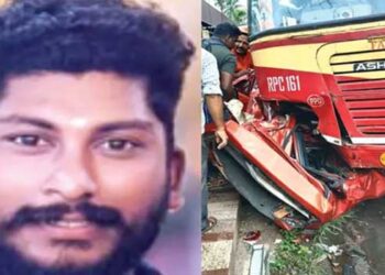 മുൻപേ പോയ വാഹനം പെട്ടെന്നു നിർത്തി, ഇടിക്കാതിരിക്കാൽ റോഡിൽ ബ്രേക്കിട്ട് നിർത്തിയ കെഎസ്ആർടിസി തെന്നിമാറി എതിരെവന്ന കാറിലേക്ക് ഇടിച്ചുകയറി യുവാവിന് ദാരുണാന്ത്യം, യുവാവിനെ പുറത്തെടുത്തത് കാർ വെട്ടിപ്പൊളിച്ച ശേഷം, അരുണിന്റെ മരണം അടുത്തമാസം വിവാഹ നിശ്ചയം നടക്കാനിരിക്കെ
