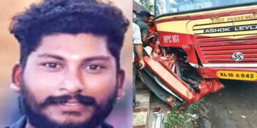 മുൻപേ പോയ വാഹനം പെട്ടെന്നു നിർത്തി, ഇടിക്കാതിരിക്കാൽ റോഡിൽ ബ്രേക്കിട്ട് നിർത്തിയ കെഎസ്ആർടിസി തെന്നിമാറി എതിരെവന്ന കാറിലേക്ക് ഇടിച്ചുകയറി യുവാവിന് ദാരുണാന്ത്യം, യുവാവിനെ പുറത്തെടുത്തത് കാർ വെട്ടിപ്പൊളിച്ച ശേഷം, അരുണിന്റെ മരണം അടുത്തമാസം വിവാഹ നിശ്ചയം നടക്കാനിരിക്കെ