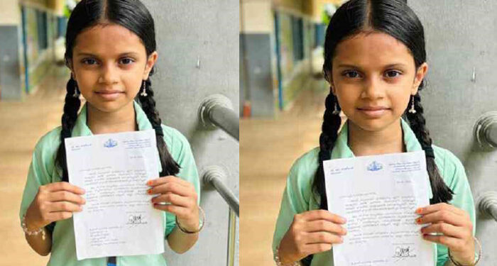 “സമീപത്തുള്ള കുട്ടികള്‍ പോലും ഇപ്പോള്‍ ഇവിടേക്ക് വരുന്നില്ല, ഇങ്ങനെ പോയാല്‍ സ്കൂള്‍ ഇല്ലാതെയാകും, മുഖ്യമന്ത്രി വന്ന് പബ്ലിസിറ്റി തരണം”, കത്തുമായി നാലാം ക്ലാസുകാരി, വൈകാതെ മോ​ളെ​ കാണാന്‍ വരുമെന്ന് വി ഡി സതീശന്‍