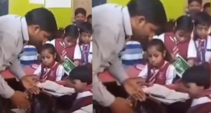 പ്ലേ സ്കൂള് കുട്ടികളുടെ മുഖത്ത് മാറി മാറിയടിച്ച് അധ്യാപകന്, അടിയുടെ ആഘാതം താങ്ങാതെ ഡെസ്കിലേക്ക് മറിഞ്ഞ് വീണ് പെണ്കുട്ടി, പിന്നാലെ കുട്ടികളെ ബാത്ത്റൂമില് പൂട്ടിയിട്ടു, വിമര്ശനവുമായി സോഷ്യല് മീഡിയ