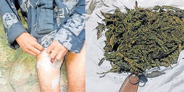 ‘സാധനം’ കയ്യിലില്ല; പാന്റ്സ് താഴ്ത്തി നോക്കിയപ്പോൾ തുടകളിൽ ടേപ്പ് കൊണ്ടു ഒട്ടിച്ചുവച്ച നിലയിൽ!!  സംശയാസ്പദ സാഹചര്യത്തിൽ ചുറ്റിത്തിരിഞ്ഞ യുവാവിനെ പോലീസ് തപ്പി നോക്കിയപ്പോൾ കഞ്ചാവ് !