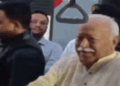 ആർഎസ്എസ് മേധാവി മോഹൻ ഭഗവത് സഞ്ചരിച്ച ട്രെയിനിന് നേരെ കല്ലേറ്; സ്വർണ ശതാബ്ദി എക്സ്പ്രസിന്റെ ജനലിന്റെ ചില്ല് തകർന്നു
