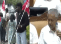 ‘സെപ്റ്റിക് ടാങ്കിലെ വെള്ളമാണോ സമരക്കാർക്കെതിരെ പോലീസ് പ്രയോഗിച്ചത്? അമീബിക് മസ്തിഷ്കജ്വരം പടർത്താൻ സാധ്യതയുള്ള മലിനജലമാണിത്‘; കുപ്പിയിൽ വെള്ളവുമായി പിണറായി വിജയൻ നിയമ സഭയിൽ; സാമ്പിൾ ലാബിലേക്ക് അയയ്ക്കാമെന്ന് ചെന്നിത്തല
