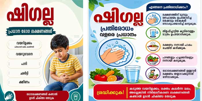 വയനാട്ടിൽ ഏഴുപേർക്ക് കൂടി ഷിഗല്ല, സ്ഥിരീകരിച്ചത് കോളിയാടി സ്കൂളിലെ കുട്ടികൾക്ക്, ജില്ലയിൽ രോഗം സ്ഥിരീകരിച്ചവരുടെ എണ്ണം 16 ആയി!! എന്താണ് ഷിഗെല്ല? പ്രതിരോധ മാർഗങ്ങൾ…