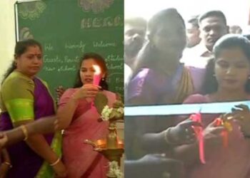ടിവികെ എംഎൽഎ നാടമുറിക്കാൻ കത്രിക കയ്യിലെടുത്തപ്പോൾ ഡിഎംകെ മേയർ‍ മറ്റൊരു കത്രിക കൊണ്ട് നാടമുറിച്ച് പരിപാടി ഉദ്ഘാടനം ചെയ്തു, നിലവിളക്ക് കൊളുത്തിയപ്പോൾ എംഎൽഎയെ മനപ്പൂർവം അവ​ഗണിച്ചു!! അപമാനം സഹിക്കാതായപ്പോൾ വേദി വിട്ടിറങ്ങി ടിവികെ എംഎൽഎ എം.ആർ പല്ലവി