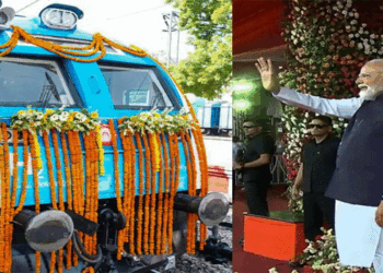 പ്രധാനമന്ത്രി പച്ചക്കൊടി കാട്ടി; ഇന്ത്യയുടെ ആദ്യ ഹൈഡ്രജൻ ട്രെയിൻ ചൂളം വിളിച്ചു; ഹരിതയാത്രയ്ക്ക് തുടക്കം
