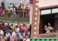 പോലീസുകാരെ നോക്കുകുത്തികളാക്കി മഹുവ മൊയ്ത്രയ്ക്ക് നേരെ ബിജെപി പ്രവർത്തകരുടെ ആക്രമണം, പ്രവർത്തകർ എറിഞ്ഞ മുട്ട ചെന്നു പതിച്ചത് എംപിയുടെ ദേഹത്ത്!! നാല് മണിക്കൂർ പാർട്ടി ഓഫീസിൽ കുടുങ്ങി- ദൃശ്യങ്ങൾ പങ്കുവച്ച് തൃണമൂൽ കോൺഗ്രസ് എംപി