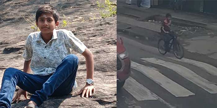 പാലക്കാട് ചിറ്റൂരിൽ നിന്ന് ഒമ്പതാം ക്ലാസ് വിദ്യാർഥിയെ കാണാതായി, വീട്ടിൽ നിന്ന് ഇന്നലെ പുലർച്ചെ ഇറങ്ങിയതായി വിവരം, കുട്ടി സൈക്കിളിൽ വാളയാറിന് സമീപം സഞ്ചരിക്കുന്ന സിസിടിവി ദൃശ്യങ്ങൾ പുറത്ത്