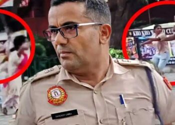 സിജെപി പ്രതിഷേധത്തിനിടെ ഡിസിപി സന്ദീപ് ലാംബ വനിതാ പ്രവർത്തകയുടെ കരണംനോക്കി തല്ലുന്ന ദൃശ്യങ്ങൾ വൈറൽ!! മുഖം രക്ഷിക്കാൻ പ്രതിഷേധ സ്ഥലത്തുനിന്ന് തിരിച്ചുവിളിച്ചു, തൃണമൂൽ കോൺ​ഗ്രസ് എംപി പരാതി നൽകിയിട്ടും ആരും എഫ്ഐആർ നൽകിയിട്ടില്ലെന്ന് സർക്കാർ കോടതിയിൽ – Video
