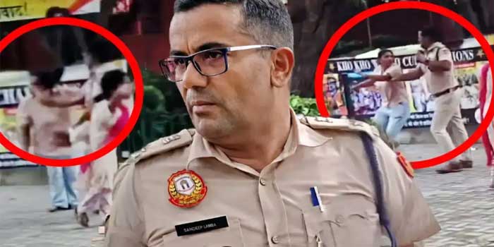 സിജെപി പ്രതിഷേധത്തിനിടെ ഡിസിപി സന്ദീപ് ലാംബ വനിതാ പ്രവർത്തകയുടെ കരണംനോക്കി തല്ലുന്ന ദൃശ്യങ്ങൾ വൈറൽ!! മുഖം രക്ഷിക്കാൻ പ്രതിഷേധ സ്ഥലത്തുനിന്ന് തിരിച്ചുവിളിച്ചു, തൃണമൂൽ കോൺ​ഗ്രസ് എംപി പരാതി നൽകിയിട്ടും ആരും എഫ്ഐആർ നൽകിയിട്ടില്ലെന്ന് സർക്കാർ കോടതിയിൽ – Video