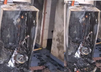ഫ്രിഡ്ജ് പൊട്ടിത്തെറിച്ച് വീടിനുള്ളില്‍ തീ പടര്‍ന്നു, ഉറങ്ങുകയായിരുന്ന ദമ്പതികള്‍ക്ക് പരിക്ക്, ഭിത്തികള്‍ക്ക് വിള്ളല്‍, ജനല്‍ ചില്ലുകള്‍ തകര്‍ന്നു