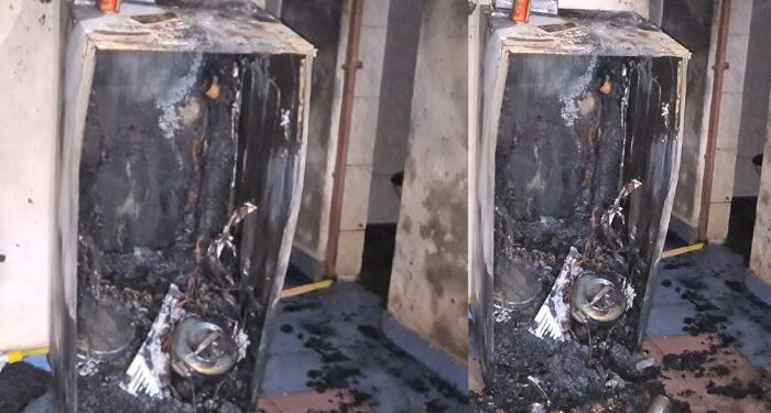 ഫ്രിഡ്ജ് പൊട്ടിത്തെറിച്ച് വീടിനുള്ളില് തീ പടര്ന്നു, ഉറങ്ങുകയായിരുന്ന ദമ്പതികള്ക്ക് പരിക്ക്, ഭിത്തികള്ക്ക് വിള്ളല്, ജനല് ചില്ലുകള് തകര്ന്നു