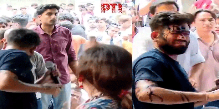 സിജെപി സ്ഥാപകൻ അഭിജിത് ദിപ്കെയ്ക്ക് നേരെ മഷിയേറ്; ഒരു സ്ത്രീയാണ് അതിക്രമം നടത്തിയത്; ‘നീല എന്റെ നിറം, ജയ് ഭീം’ എന്ന് കുറിച്ച് സംഭവത്തിൻരെ ദൃശ്യങ്ങൾ പങ്കുവച്ച് അഭിജിത്