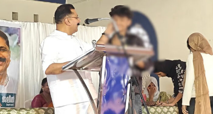 നിനക്ക് അക്ഷരമെഴുതാന് അറിയോ??അനുമോദന ചടങ്ങിൽ കുട്ടികളെ വേദിയില് വിളിച്ചുവരുത്തി അക്ഷരം എഴുതിച്ച് കെ ടി ജലീല്, തെറ്റുകള് വന്നവരുടെ ചെവിയിൽ നുള്ളി, പരസ്യമായി അപമാനിച്ചു
