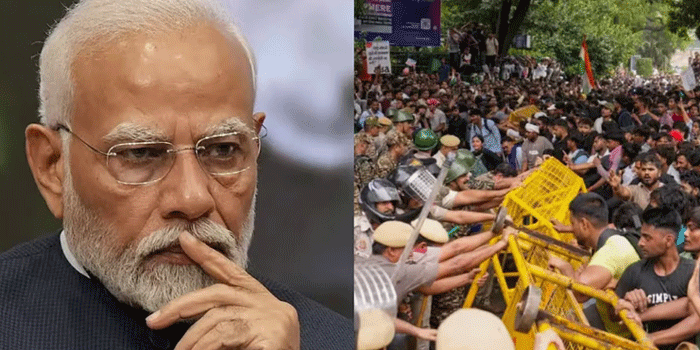 ‘ഒടിവിന് ബാൻഡ് എയ്ഡ് ഒട്ടിക്കുന്നതുപോലെയുള്ള പ്രതികരണവുമായ് വന്നിരിക്കുന്നു; ധർമ്മേന്ദ്ര പ്രധാനെക്കാൾ വിദ്യാർഥികളുടെയും യുവാക്കളുടെയും ആശങ്കകൾക്കാണ് പ്രധാനമന്ത്രി മുൻഗണന നൽകേണ്ടത്‘- മോദിയ്ക്കെതിരെ സിജെപി