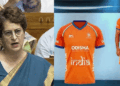 നീലയിൽ നിന്ന് കാവിയിലേയ്ക്ക്; ‘ഇന്ത്യൻ ഹോക്കി ടീം ജഴ്‌സിയുടെ നിറം മാറ്റിയത് നിസാരമായി കാണാനാവില്ല; രാജ്യത്തിന്റെ തനിമയും സ്വത്വവും മാറ്റിമറിക്കാനുള്ള ശ്രമങ്ങളുടെ ഭാഗം’- രൂക്ഷ വിമർശനവുമായി  പ്രിയങ്ക ഗാന്ധി
