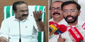 ‘കെഎസ്യുവിന്റെ ഗ്രൂപ്പ് മാനേജർമാരായ ചില നേതാക്കന്മാരോട്- ഏതെങ്കിലും നേതാവിന്റെ പ്രീതി പിടിച്ചുപറ്റാൻ നാലെഴുത്ത് എഴുതിയാൽ താഴെ താഴെ വീഴുന്നതെല്ല കേരള മുഖ്യമന്ത്രിയും സർക്കാരും എന്നോർത്താൽ നല്ലത്’-സതീശനെ പിന്തുണച്ച് കെഎസ്യു നേതാവ്