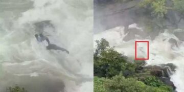 സുരക്ഷാ വേലി മറികടന്ന് സെൽഫിയെടുക്കാൻ വിദ്യാർഥികൾ മല്ലള്ളി വെള്ളച്ചാട്ടത്തിൽ ഇറങ്ങി, പൊടുന്നനെ ജലനിരപ്പ് ഉയർന്നു, വിദ്യാർഥികളെ അതി സാഹസികമായി രക്ഷപ്പെടുത്തി അഗ്നിരക്ഷാ സേന