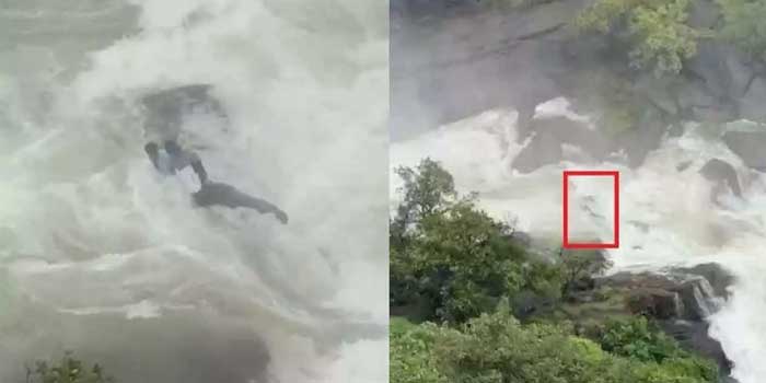 സുരക്ഷാ വേലി മറികടന്ന് സെൽഫിയെടുക്കാൻ വിദ്യാർഥികൾ മല്ലള്ളി വെള്ളച്ചാട്ടത്തിൽ ഇറങ്ങി, പൊടുന്നനെ ജലനിരപ്പ് ഉയർന്നു, വിദ്യാർഥികളെ അതി സാഹസികമായി രക്ഷപ്പെടുത്തി അഗ്നിരക്ഷാ സേന