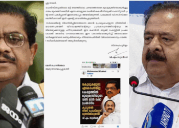 ‘മുഖ്യമന്ത്രിക്കെതിരെ ഞാൻ പറയാത്ത കാര്യങ്ങൾ പറഞ്ഞെന്ന് വരുത്തി ഫേസ്ബുക്കിലൂടെ വ്യാജ പോസ്റ്റുകൾ പ്രചരിപ്പിക്കുന്നു; നടപടി എടുക്കണം’- തന്റെ പേരിൽ പ്രചരിക്കപ്പെടുന്ന വ്യാജ പോസ്റ്റിന്റെ ചിത്രം സഹിതം, ആഭ്യന്ത്ര മന്ത്രിയ്ക്ക് പരാതി നല്കി വിഎം സുധീരൻ