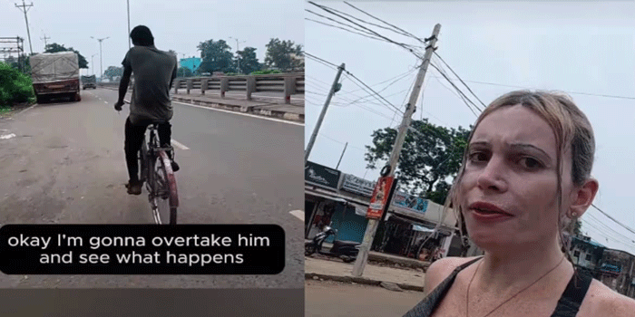 ‘പോകൂ, എന്നെ വെറുതെ വിടൂ’, ജോ​ഗിങിനിടെ  ഒരാൾ സൈക്കിളിൽ പിന്തുടർന്നു, ആളൊഴിഞ്ഞ സ്ഥലത്ത് ട്രാപ്പ് ചെയ്തു; ഇന്ത്യൻ സന്ദർശനത്തിനിടെയുണ്ടായ ദുരനുഭവം പങ്കുവച്ച് വിദേശ യുവതി, ‘വല്ലാത്ത ഭയം തോന്നുന്നു, ഞാൻ ഇവിടെ നിന്ന് മടങ്ങിയേക്കാം’