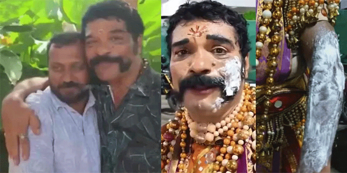 ‘ഇനി ഞങ്ങൾക്കിടയിൽ യാതൊരു പ്രശ്നവുമില്ല’; മാവേലിയുടെ ദേഹത്ത് തിളച്ച എണ്ണ വീണ സംഭവം; ചായക്കടക്കാരനും മാവേലിവേഷധാരിയും തമ്മിൽ ഒത്തുതീർപ്പ്, സ്റ്റേഷനിൽ പരസ്പരം മാപ്പുപറഞ്ഞു