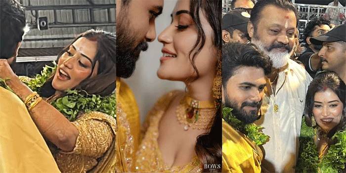 നടി അനുമോൾ വിവാഹിതയായി; തമിഴ്നാട് സ്വദേശിയും നടനുമായ ഭുവനേഷ് രാജേന്ദിറാണ് വരൻ; ​ഗുരുവായൂരിലായിരുന്നു ചടങ്ങ്; കൈപിടിച്ച് ചേർത്തുനിർത്തി സുരേഷ് ഗോപി