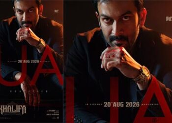 സെൻസറിങ് പൂർത്തിയാക്കി U/A  16+ സർട്ടിഫിക്കറ്റുമായി പൃഥ്വിരാജ്- വൈശാഖ് – ജിനു എബ്രഹാം ചിത്രം “ഖലീഫ”; ചിത്രത്തിന്റെ ആഗോള റിലീസ് ഓഗസ്റ്റ് 20 ന്
