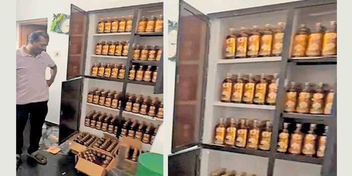സ്വയംപര്യാപ്തത കൈവരിച്ച മദ്യവ്യവസായിയെ കണ്ട് പരിശോധനയ്ക്കെത്തിയ എക്സൈസ് അന്തംവിട്ടു… വീട്ടിലെ അലമാരയിൽ അടുക്കി വച്ചേക്കുന്ന വിവിധ രൂപത്തിലും ഭാവത്തിലുമുള്ള സ്വദേശിയായ വിദേശമദ്യത്തിന്റെ കമനീയ ശേഖരം!! 231.5 ലീറ്റർ വ്യാജമദ്യവും 88 ലീറ്റർ സ്പിരിറ്റും സഹിതം യുവാവ് പിടിയിൽ