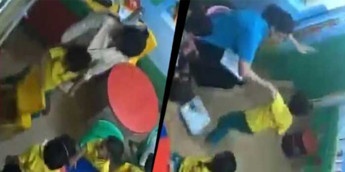പ്ലേ സ്കൂളിൽ മൂന്നു വയസുകാരനു നേരെ ലൈം​ഗികാതിക്രമം, മണിക്കൂറുകളോളം കസേരയിൽ കെട്ടിയിട്ട് ക്രൂരമായി മർദിച്ചു, ഇരുചെവികളും കണ്ണുകളും വീങ്ങിയ നിലയിൽ… ദിവസങ്ങളോളം ശുചിമുറിയിലേക്ക് പോകാൻ പോലും കുട്ടി ഭയപ്പെട്ടു, രാത്രി കാലങ്ങളിൽ നിലവിളിച്ചുകൊണ്ട് എഴുന്നേൽക്കും, സംശയം തോന്നി രക്ഷിതാവ് സിസിടിവി പരിശോധിച്ചപ്പോൾ കണ്ടത് ക്രൂര മർദനത്തിന്റെ ദൃശ്യങ്ങൾ- അറ്റൻഡർ അറസ്റ്റിൽ