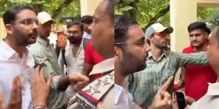 “ഞങ്ങളോട് രാഷ്ട്രീയം കളിക്കരുത്, രാജ്യത്തിന്റെ വിദ്യാഭ്യാസ മന്ത്രിയെ തന്നെ മാറ്റിയിട്ടാണ് ഞങ്ങൾ ഇവിടെ എത്തിയിരിക്കുന്നത്,”- സിജെപി നേതാവ്!! ആൽവാറിൽ വിദ്യാർഥി വിദ്യാർഥി സംഘർഷത്തിൽ സമരക്കാരുടെ ഷർട്ട് വലിച്ചുകീറി