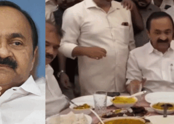 ‘അന്ന്: മുഖ്യമന്ത്രിനിശ്ചയിച്ച പരിപാടികളെല്ലാം ക്യാൻസൽ ചെയ്തു. ഇന്ന് : ആ ലെഗ് പീസ് ഇങ്ങെടുക്ക്’ എന്നാണ് സ്ഥിതി; നാട് വെള്ളത്തിലായി മനുഷ്യർ ആശങ്കയിലായിരിക്കുമ്പോൾ മുഖ്യമന്ത്രി പൊന്നാനിയില് വിരുന്നുണ്ടു; രൂക്ഷ വിമര്ശനം