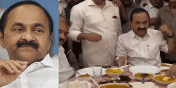 ‘അന്ന്: മുഖ്യമന്ത്രിനിശ്ചയിച്ച പരിപാടികളെല്ലാം ക്യാൻസൽ ചെയ്തു. ഇന്ന് : ആ ലെഗ് പീസ് ഇങ്ങെടുക്ക്’ എന്നാണ് സ്ഥിതി; നാട് വെള്ളത്തിലായി മനുഷ്യർ ആശങ്കയിലായിരിക്കുമ്പോൾ മുഖ്യമന്ത്രി പൊന്നാനിയില് വിരുന്നുണ്ടു; രൂക്ഷ വിമര്ശനം