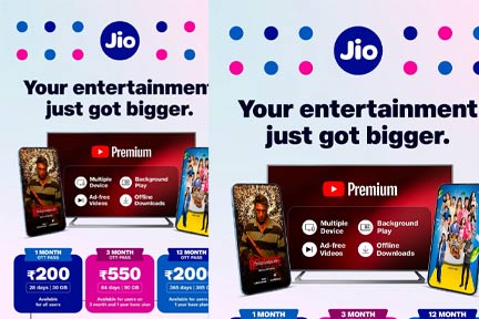 Jio OTT-Pass: പുതിയ പ്ലാനുകളുമായി ജിയോ ₹550, ₹2000 പ്ലാനുകൾ അവതരിപ്പിച്ചു; 1,000+ ലൈവ് ടിവി ചാനലുകൾക്കും 15 പ്രീമിയം OTT പ്ലാറ്റ്ഫോമുകൾക്കും ആക്സസ്