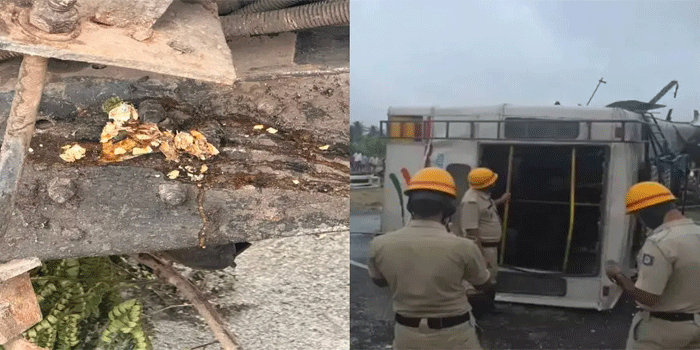 അപകടത്തിൽപ്പെട്ട ബസിലും മുട്ടയുടെ അവശിഷ്ടങ്ങൾ കണ്ടു; വിശദ അന്വേഷണം നടത്താൻ ആവശ്യം; ‘റോഡിൽനിന്നു പൊങ്ങിനിൽക്കുന്ന സർവീസ് റോഡിൽനിന്ന് മൂന്നുപേർ എറിഞ്ഞ മുട്ട ചില്ലിൽ തട്ടിച്ചിതറി‘- സാമൂഹ്യദ്രോഹികൾ നോട്ടമിട്ട സൂപ്പർ ഡീലക്സ് ഡ്രൈവർ