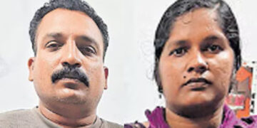 വയോധികയെ ക്രൂരമായി മര്‍ദിച്ചു, തലിയിലും മുഖത്തും പരിക്കേല്‍പ്പിച്ചു, മകനും മരുമകളും അറസ്റ്റില്‍