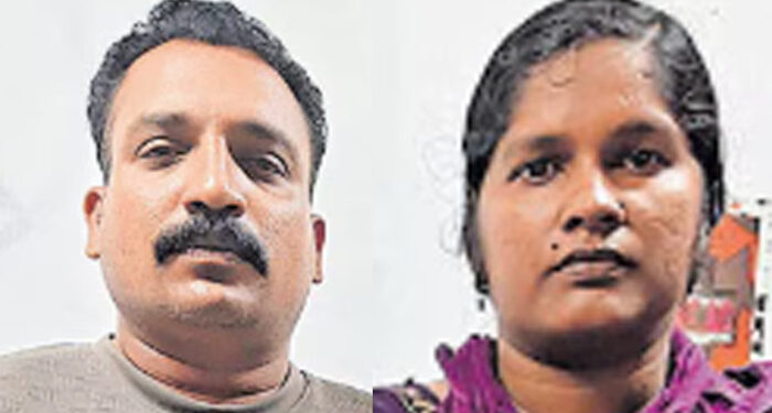 വയോധികയെ ക്രൂരമായി മര്‍ദിച്ചു, തലിയിലും മുഖത്തും പരിക്കേല്‍പ്പിച്ചു, മകനും മരുമകളും അറസ്റ്റില്‍