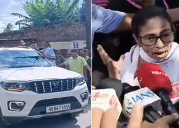 ‘കാറിന്റെ ഗ്ലാസ് അടച്ചിരുന്നില്ലെങ്കിൽ എന്റെ തല പിളർന്നേനെ, ഞാൻ മരിച്ചുപോകുമായിരുന്നു, ഇതുപോലൊരു ആക്രമണം ഞാൻ മുമ്പ് നേരിട്ടിട്ടില്ല’- മമത ബാനർജി!! പോലീസ് കസ്റ്റഡിയിൽ മരിച്ച യുവാവിന്റെ വീട് സന്ദർശിക്കാനിറങ്ങിയ മമതയുടെ വാഹനത്തിനു നേരെ ആക്രമണം, കല്ലും കുപ്പികളും ചെളിയും വലിച്ചറിഞ്ഞ് അക്രമികൾ