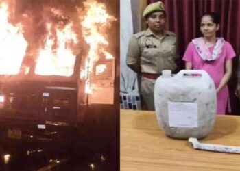 മൂന്നു വർഷമായുള്ള പ്രണയം, ബന്ധം അവസാനിപ്പിക്കാൻ ശ്രമിച്ചപ്പോൾ സ്വകാര്യ ദൃശ്യങ്ങൾ പുറത്തുവിടുമെന്ന് കാമുകന്റെ ഭീഷണി; ട്രക്ക് ഡ്രൈവറെ ഇരുമ്പുവടികൊണ്ട് കൊന്ന് അതേ വാഹനത്തിലിട്ട് കത്തിച്ചു, യുവതി അറസ്റ്റിൽ